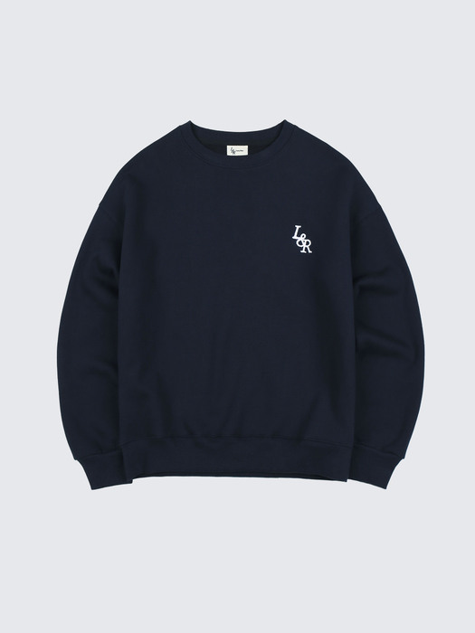 LOSSY SMALL LOGO SWEATSHIRT  NAVY