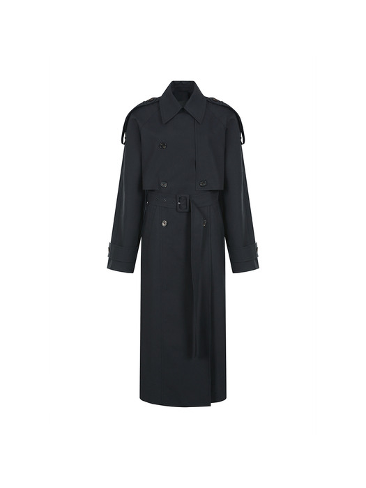  CUT OUT DETAILED TRENCH COAT