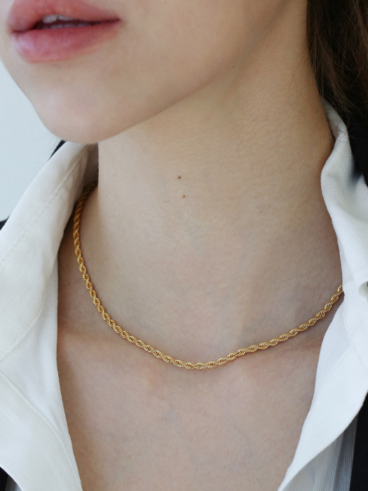 twist chain necklace N025