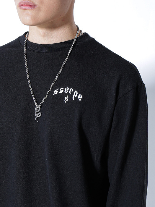 Sserpe Poem Long Sleeve T Black