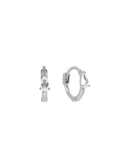 Mini Crystal Onetouch Earring (Silver925)