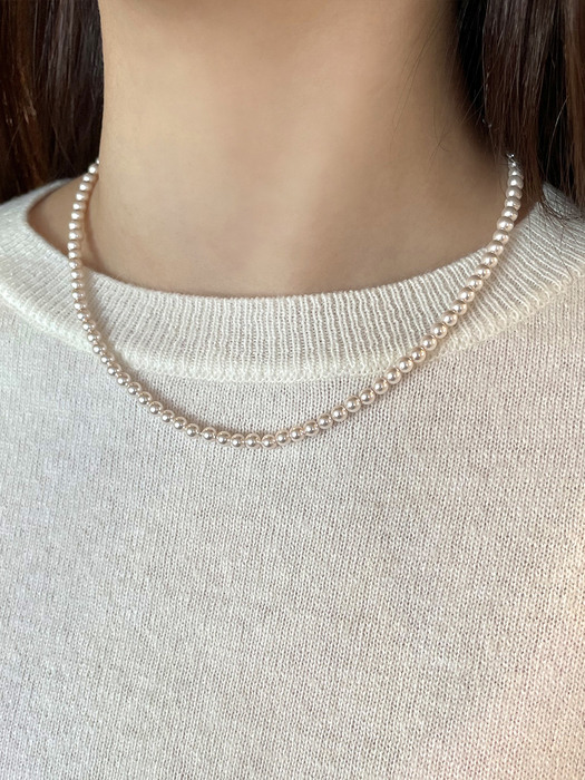 [단독] Pink Pearl Necklace