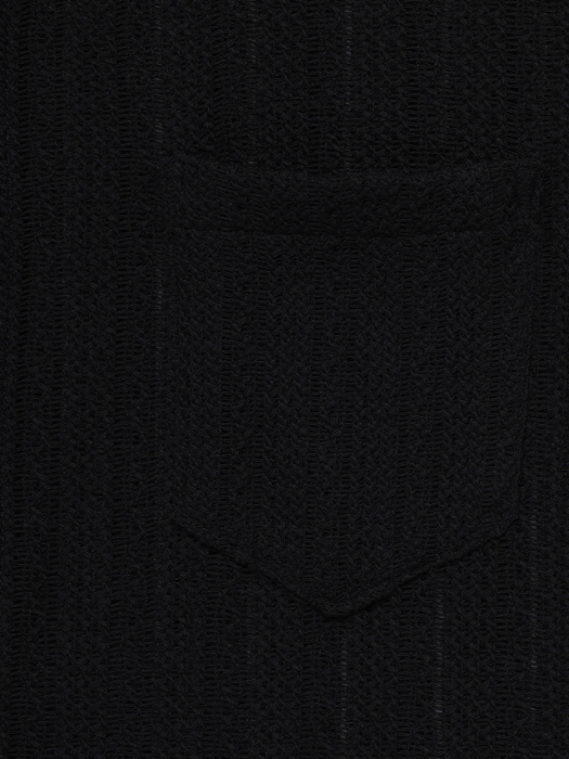 코튼 레이스 셔츠 (블랙)