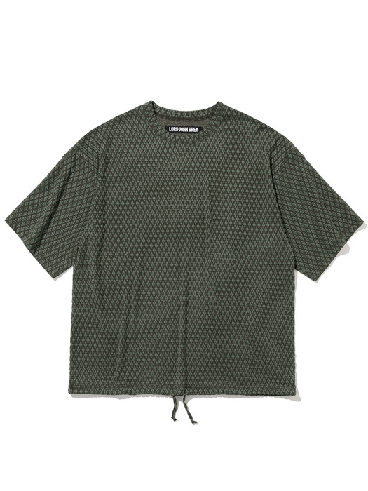 thames oversized s/s tee brown green