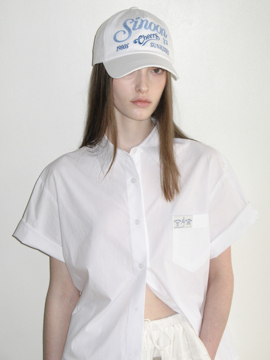 HALF SLEEVE COTTON SHIRT (WHITE)