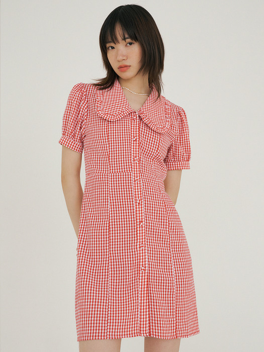 FJD CHECK COLLAR OPS RED