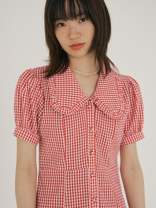 FJD CHECK COLLAR OPS RED