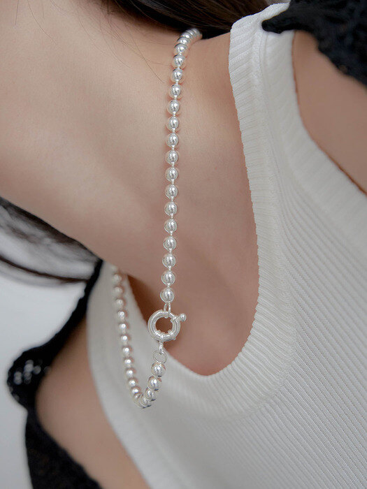 Glam b,allume necklace (925 silver)