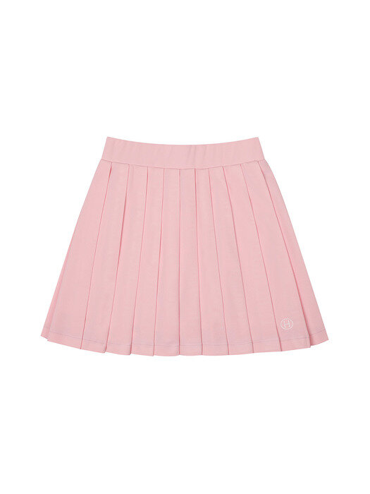 22SS.ver H Logo Pleated Tennis Skirt_Pink