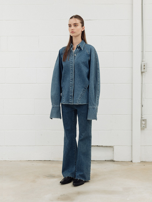 Avant-garde denim shirt_blue