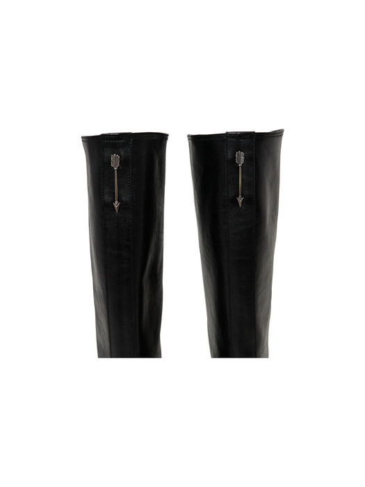 45mm Trinity Motocycle Long Boots (BLACK)