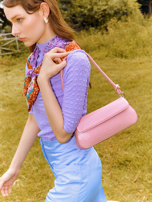 Lala Shoulder Bag (Crinkled Pink)