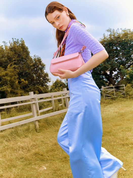 Lala Shoulder Bag (Crinkled Pink)