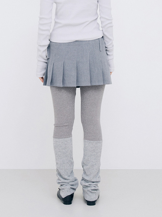 LEGGINGS WITH WARMERS / GRAY