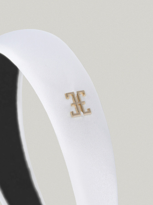 CLASSIC LOGO HAIR BAND [IVORY - SILK]