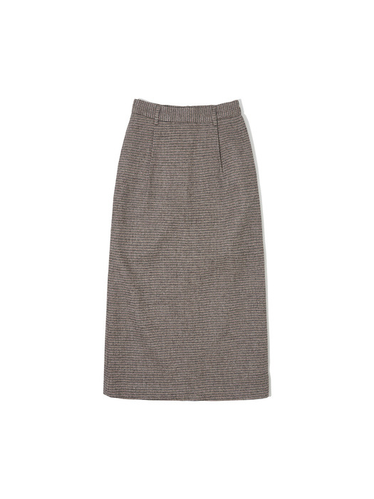 P3133 Check wool skirt