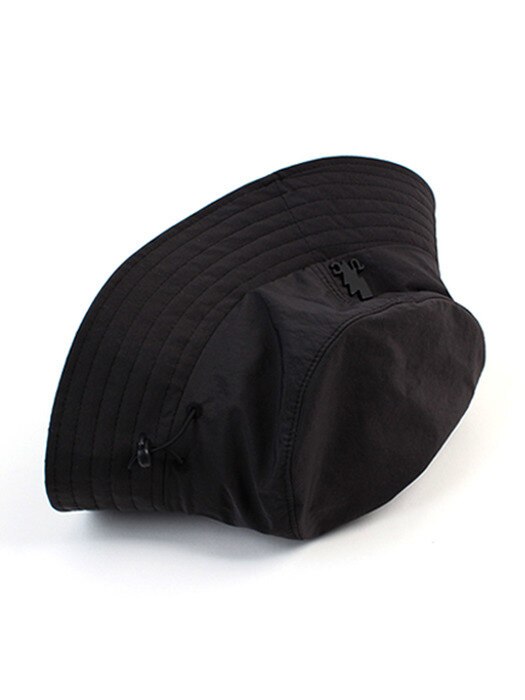 String Black Poly Bucket Hat 폴리버킷햇