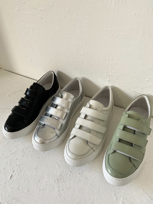 IS_231457 3 Strap Basic Sneakers (4colors)