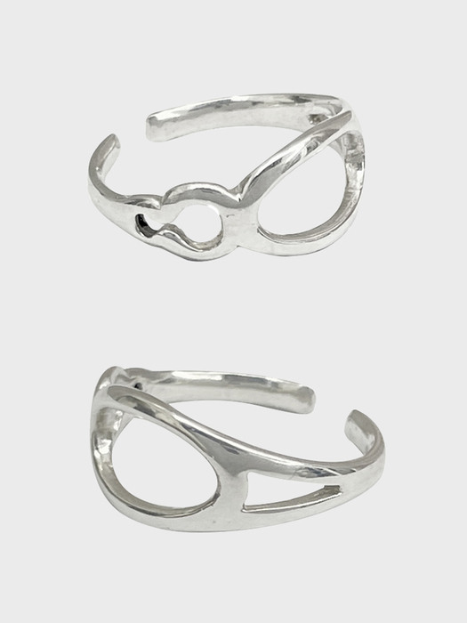 CURVED RING SILVER