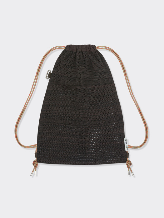 Net Rope Knit Backpack (Deep Brown)