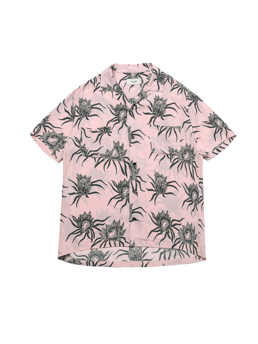 HAWAIAN SHIRT FLOWER PINK