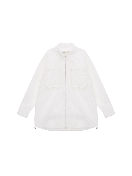 OUT POCKET WORK SHIRT IN IVORY
