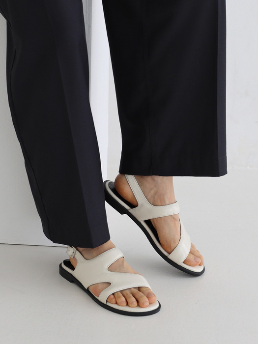 wave sandal_23096_ivory