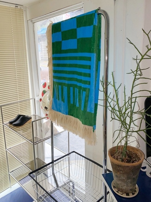 Checker ripe blanket (Blue&Green)