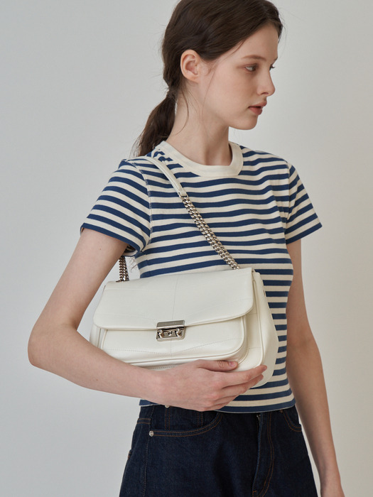 STITCH CHAIN BAG_4COLORS