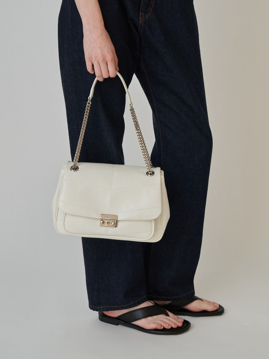 STITCH CHAIN BAG_4COLORS