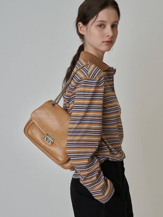 STITCH CHAIN BAG_4COLORS