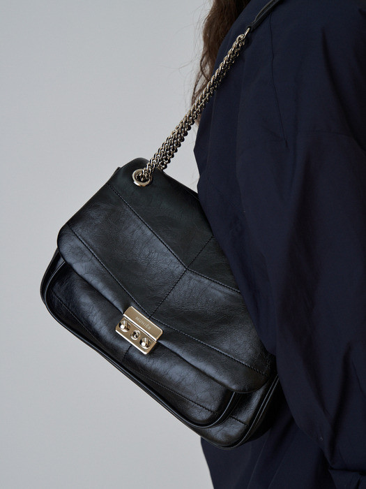 STITCH CHAIN BAG_4COLORS