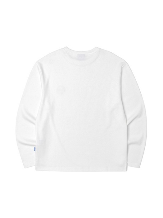 남여공용 베이직 크루넥 긴팔 티셔츠[O-WHITE](UZ9LT80_33)