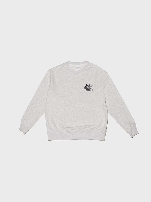 RETRO PARADISE SWEAT SHIRT grey 레트로 파라다이스 스웨트 셔츠 그레이