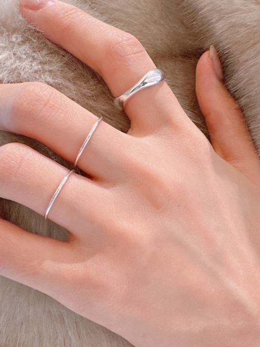 [Silver 925] Classic Solid Rings SR1 - 5pcs