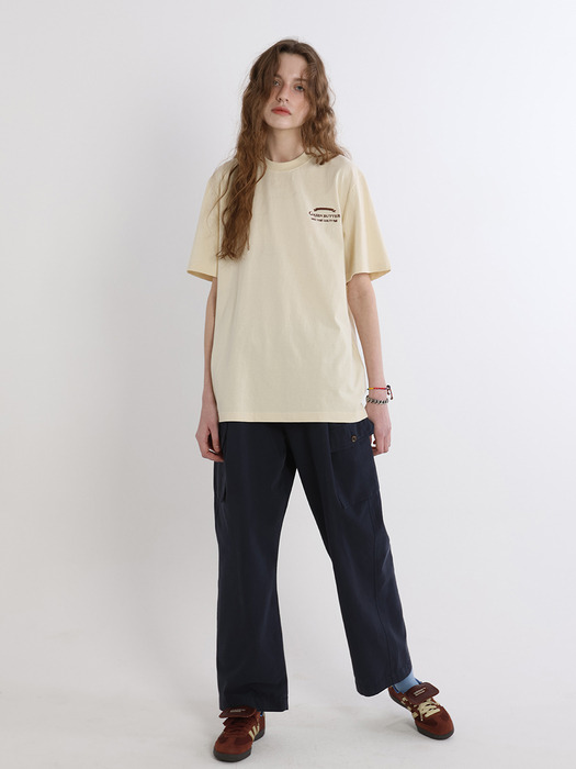 Needlework Logo Tee (Beige)