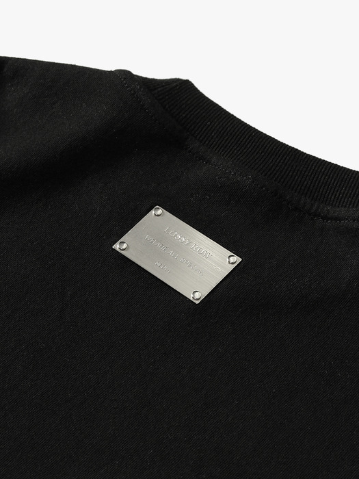 Plate Low Zip-Up Sweatshirt Black