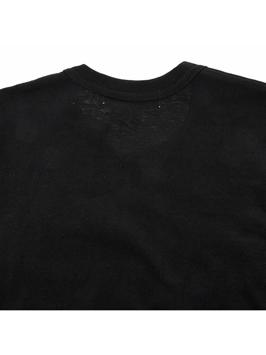 꼼데가르송 하트 로고 패치 여성 티셔츠 P1T117 BLACK