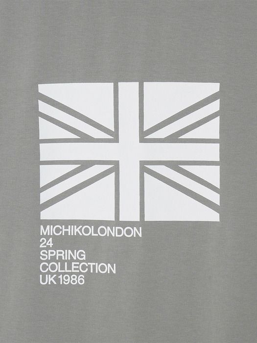 UNION JACK SLEEVELESS TOP GRAY_UNISEX