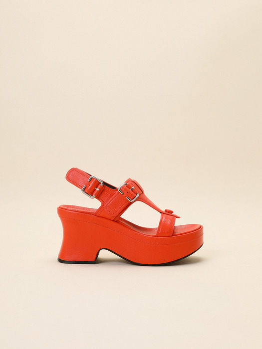 T-strap wedge sandal(orange)_DG2AM24034ORE