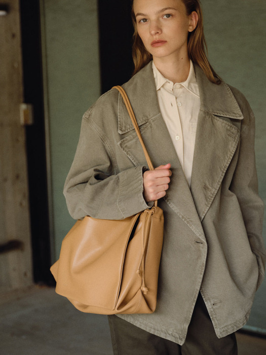 [앨펑 PICK]Large Knot shoulder bag Yellow ochre