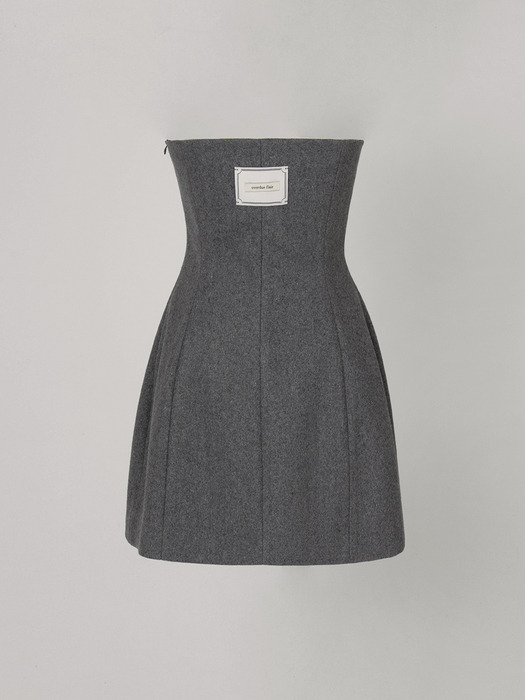 VOLUME TUBE DRESS_GRAY