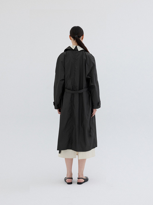 LIGHT WEIGHT TRENCH COAT_DARK BROWN