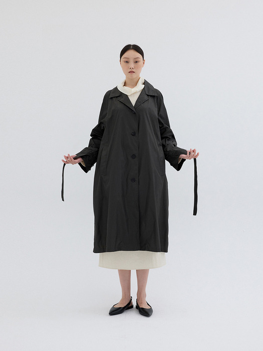 LIGHT WEIGHT TRENCH COAT_DARK BROWN