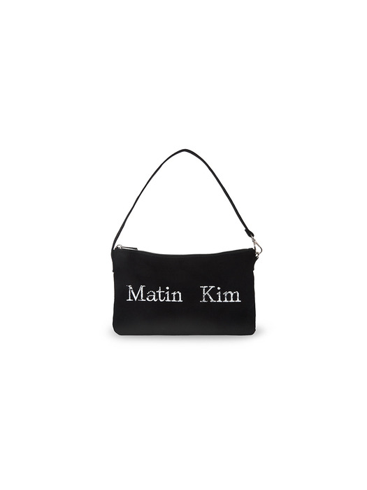 MATIN CRACKED LOGO ECOBAG IN BLACK