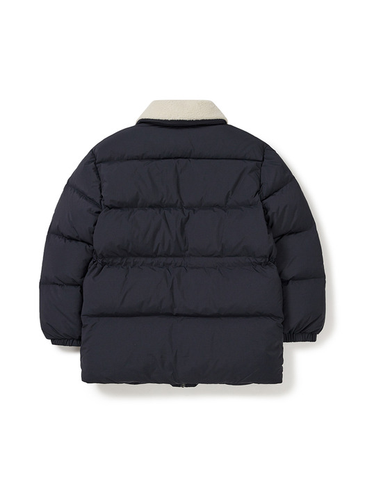 [24FW clove] Collar Goose Down Jacket (Dark Navy)