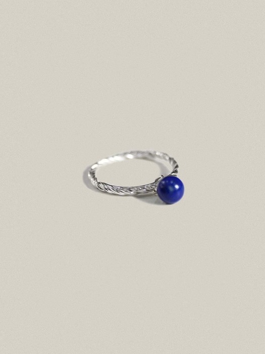 Lapis Lazuli Ball Spining Ring