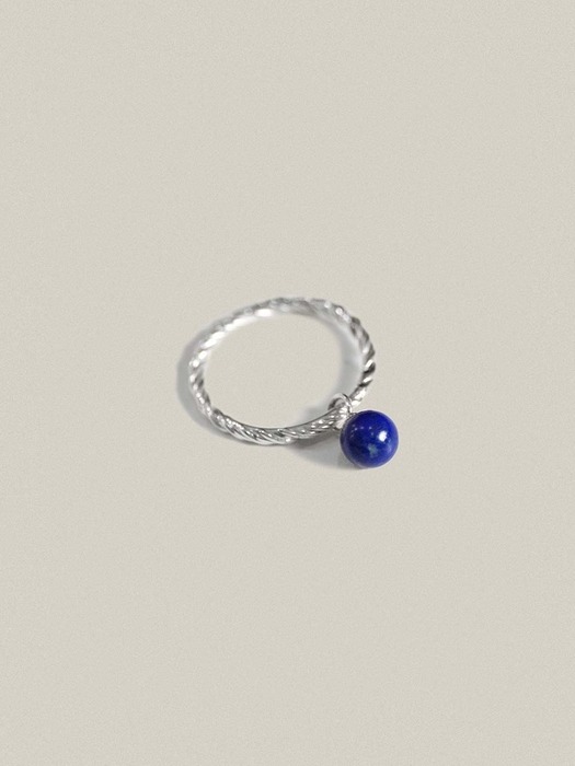 Lapis Lazuli Ball Spining Ring