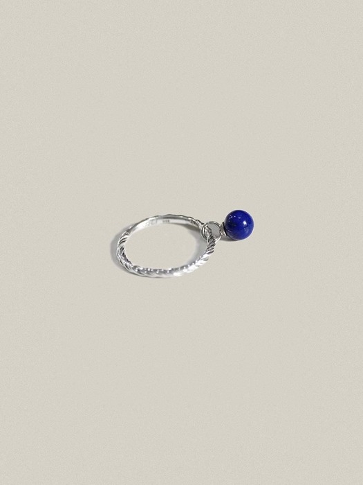 Lapis Lazuli Ball Spining Ring