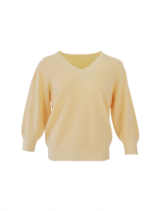 Drop Puff V Neck Capri Knitwear (5colors) VKNIT_051
